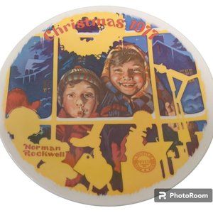 Norman Rockwell "The Toy Shop Window" Christmas Plate 1977